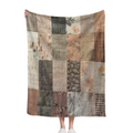 Zeal Lily Vintage Patchwork Flannel Throw Blanket ¨C Soft, Cozy & Colorful Plaid and Floral Print Design for Sofa, Bed, Car, Office, Camping, All-Season Gift, Versatile Travel Accessory| Retro Aesthe