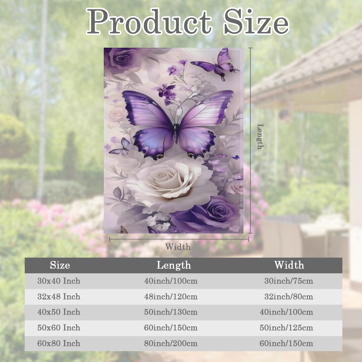 Contemporary Purple Flannel Blanket Luxurious Gradient Floral Print Digital Quilting Polyester 200-250 g Tear Resistant Stain Resistant Soft and Warm with Multipurpose Use Perfect for Bedroom Living R