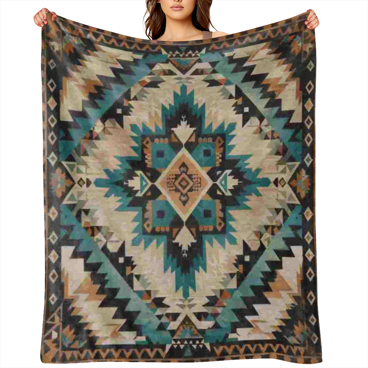 Vintage tribal print blankets: Warm, soft and comfortable for sofas, beds, cars, offices, camping and all seasons - perfect for gift-giving