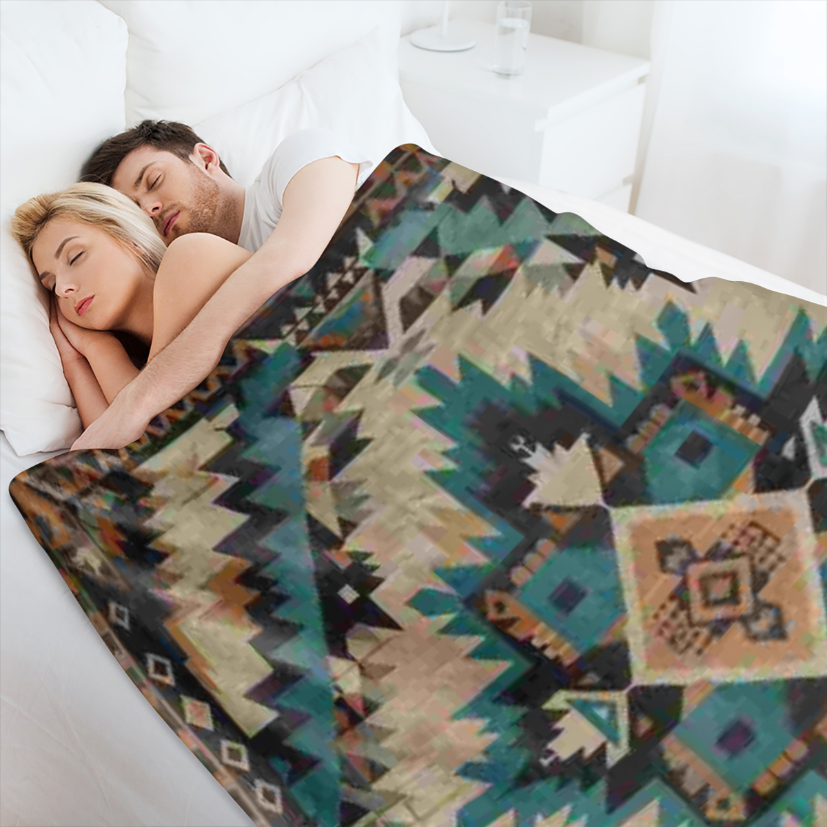 Vintage tribal print blankets: Warm, soft and comfortable for sofas, beds, cars, offices, camping and all seasons - perfect for gift-giving