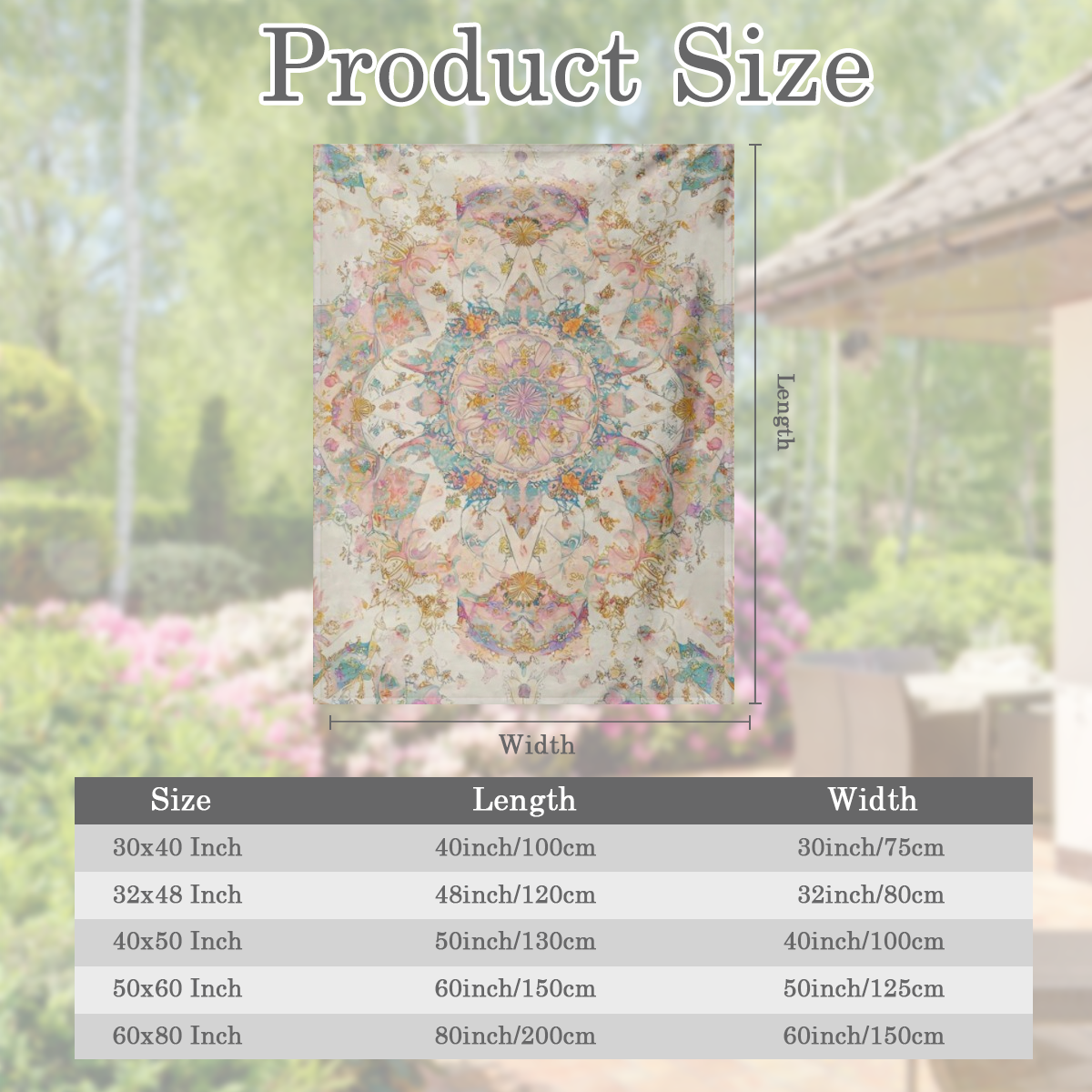 A Bohemian printed flannel blanket, modern style, digital printing, tear resistant, suitable for all seasons, 200- 250 gm2, knitted polyester, suitable for outdoors, beach, camping, sofas, pets, offic