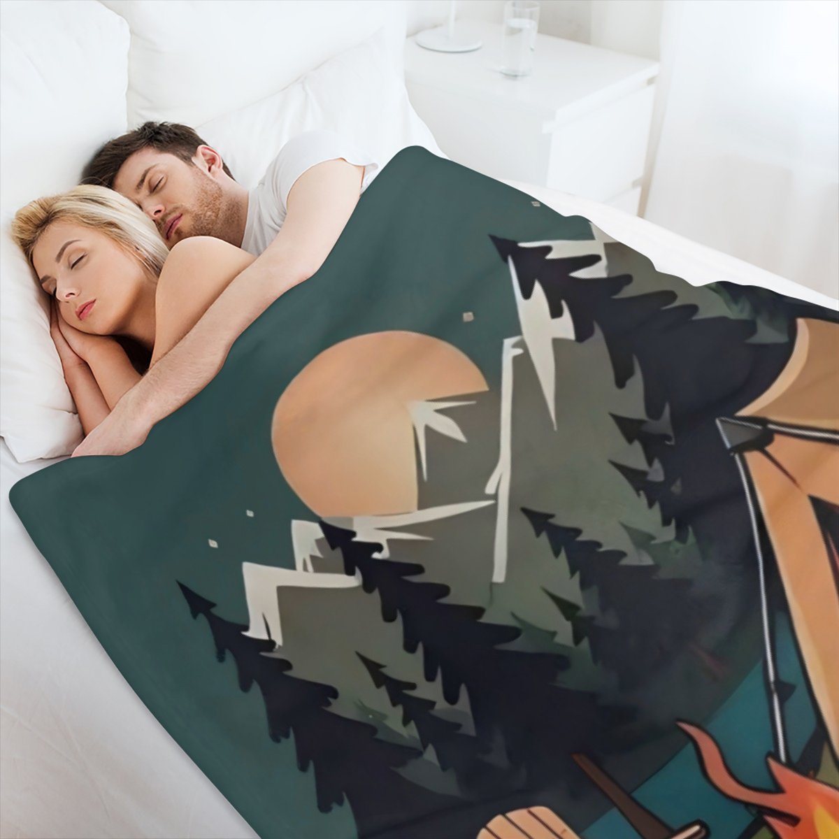 Cozy Bohemian Pattern Soft Warm 100 Polyester Machine Washable Perfect Gift for Friends Family Ideal for Napping Camping Travel and Home Decor 119