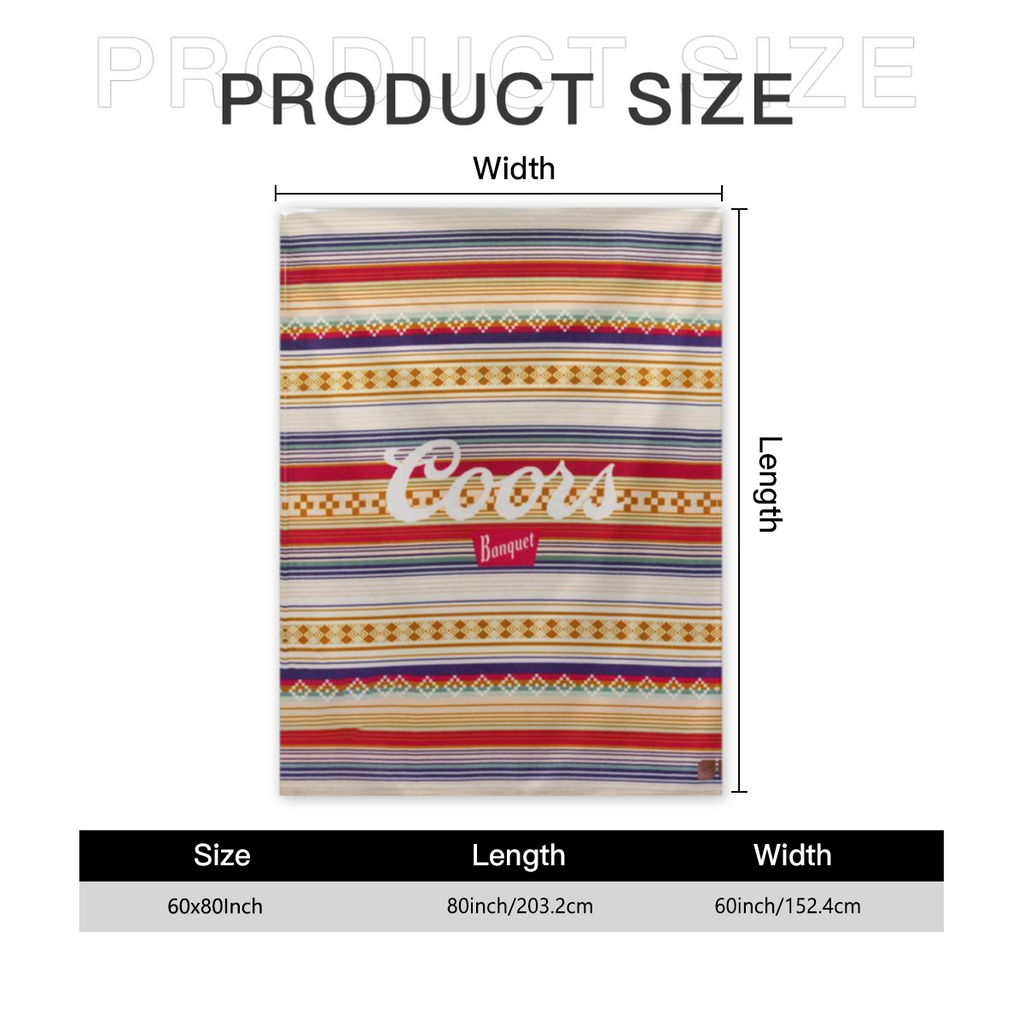 Flannel blanket  Rocky Plush Fleece Throw Blanket | Coors Banquet x Slowtide