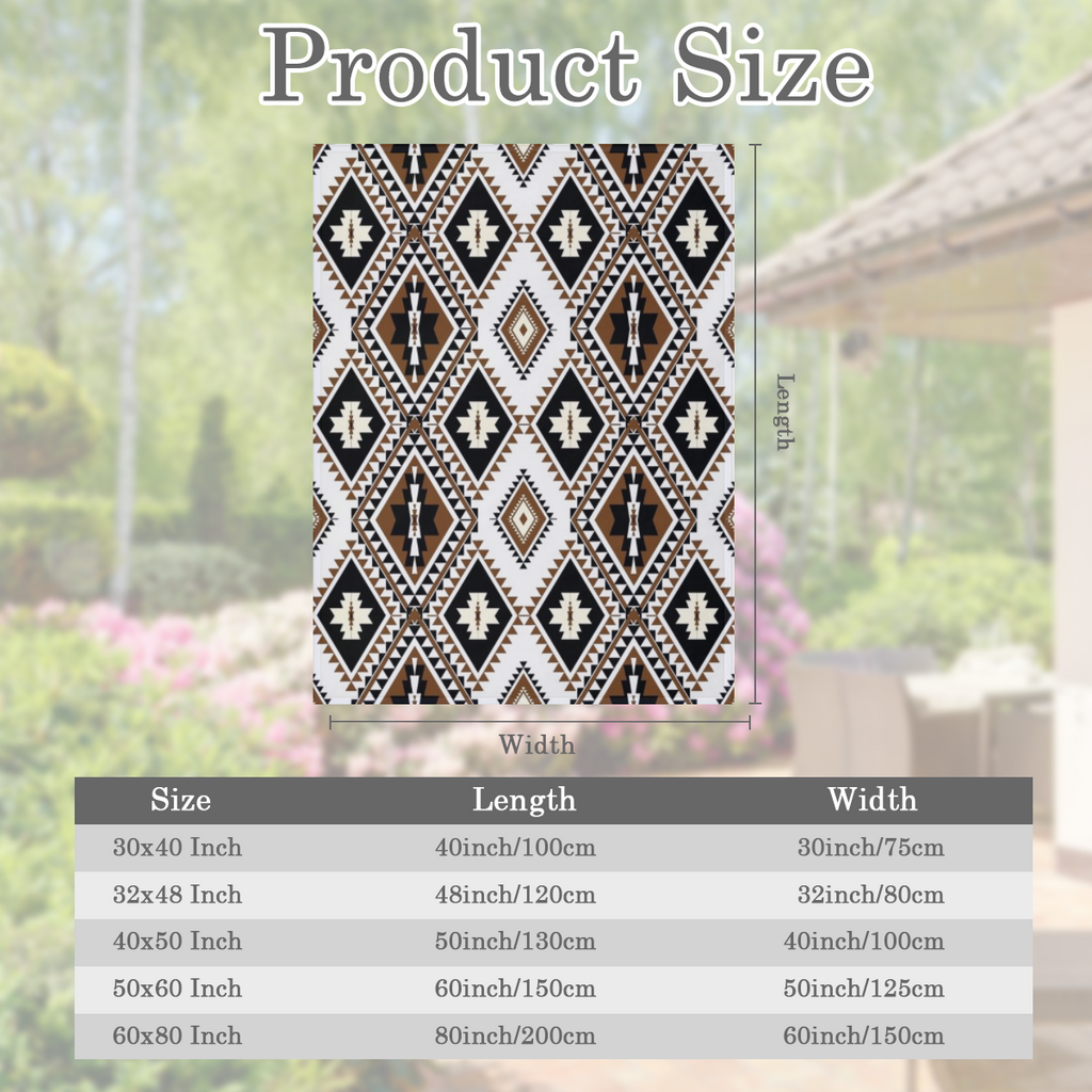 Geometric Ethnic African American Throw Blanket 280GSM Flannel Blankets for Couch Bed Sofa Dorm, Warmth Soft Cozy Fleece Blanket Gifts for Her Him All Season