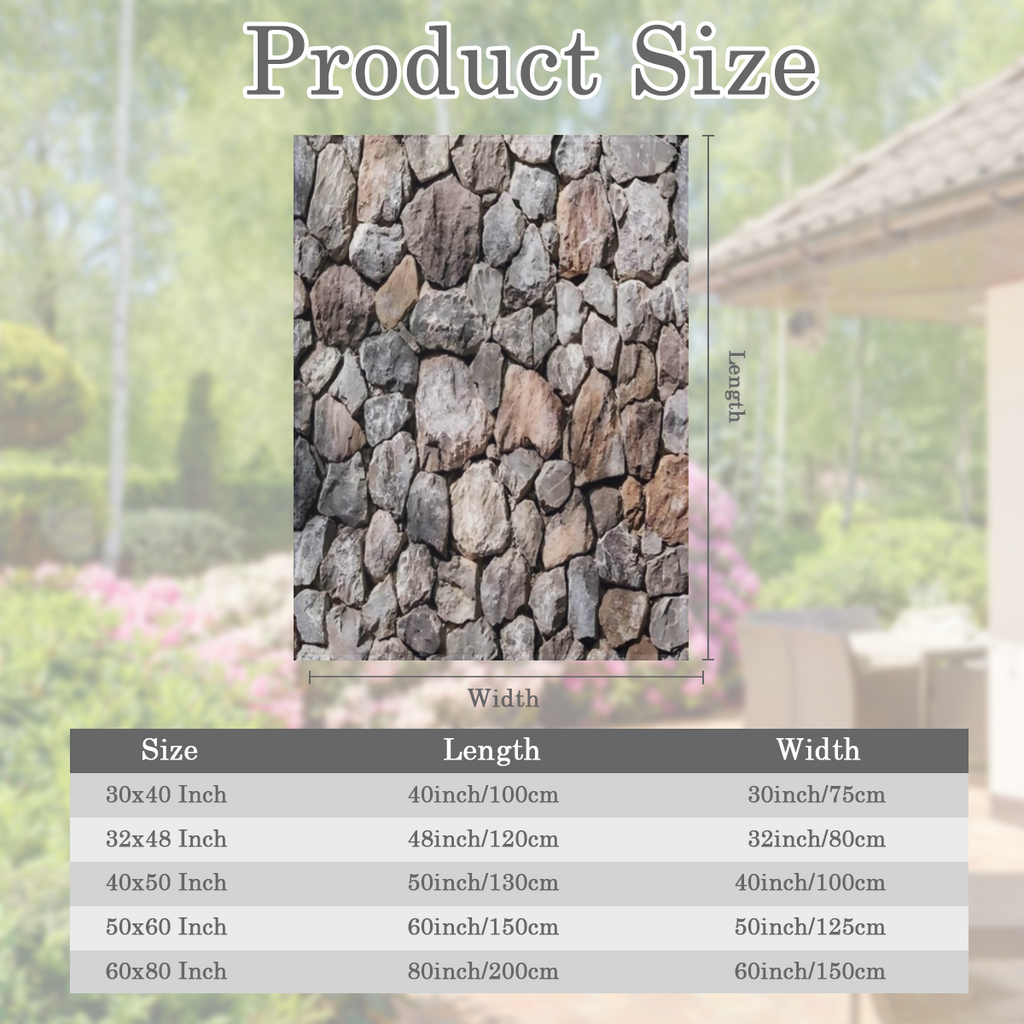 A Cozy Fleece Blanket Featuring a Stone Texture Pattern, Stylish, Soft, And Warm, Making It a Versatile Gift Suitable for All Seasons. Perfect for Use on Sofas, Beds, in The Office, And While Travelin