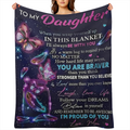1pc Purple Envelope Blanket For My Daughter, Lightweight Flannel Throw For Sofa, Bed, Travel, Camping, Livingroom, Office, Couch, Chair, And Bed, Digital Printing Fleece Blanket With Soft And Warm Fla
