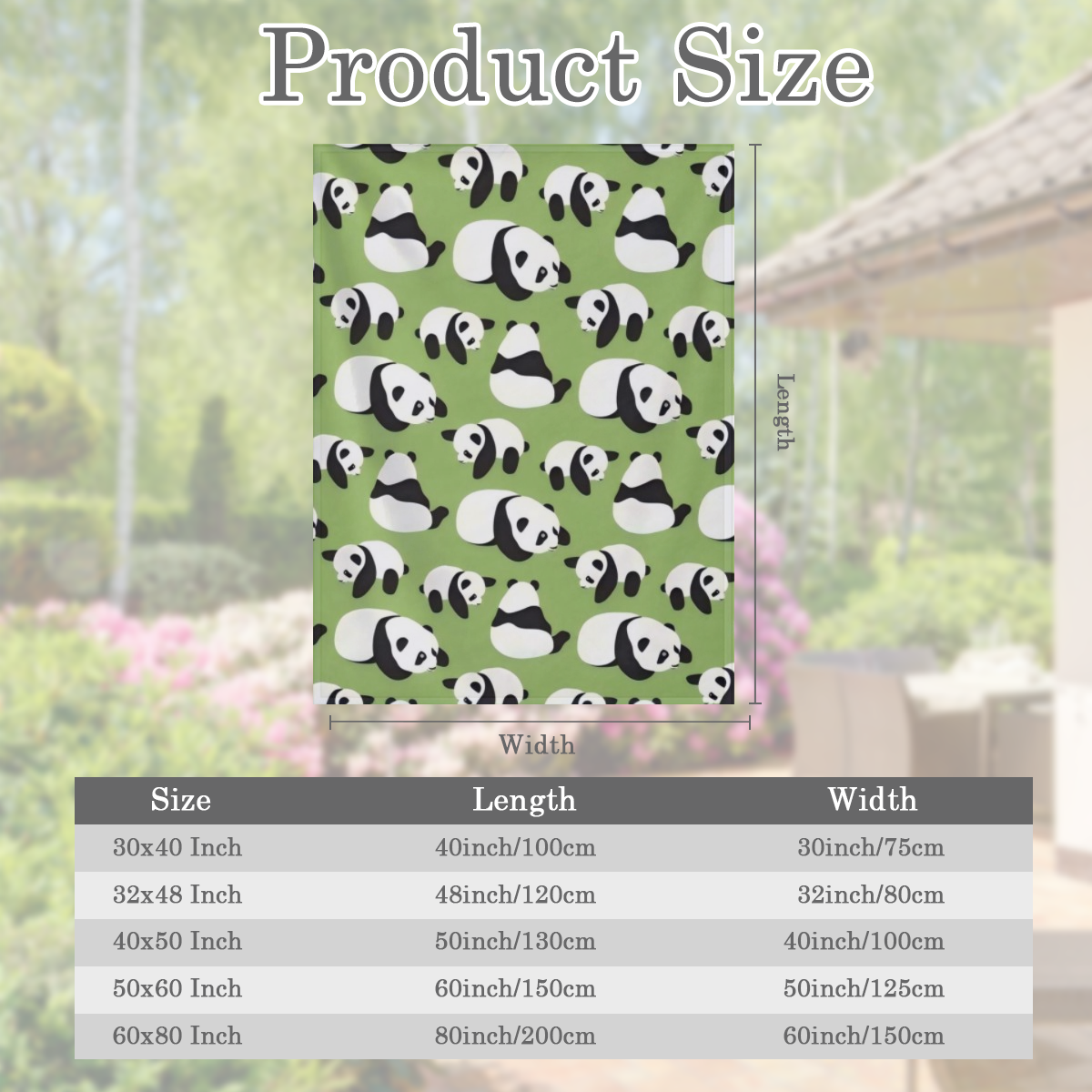 Cute Panda Blankets, Cozy Flannel Fleece Blanket on for Home Bedroom Living Room Office Dorm, Soft Comfort Lightweight Throw Blankets for Adults and Kids Green