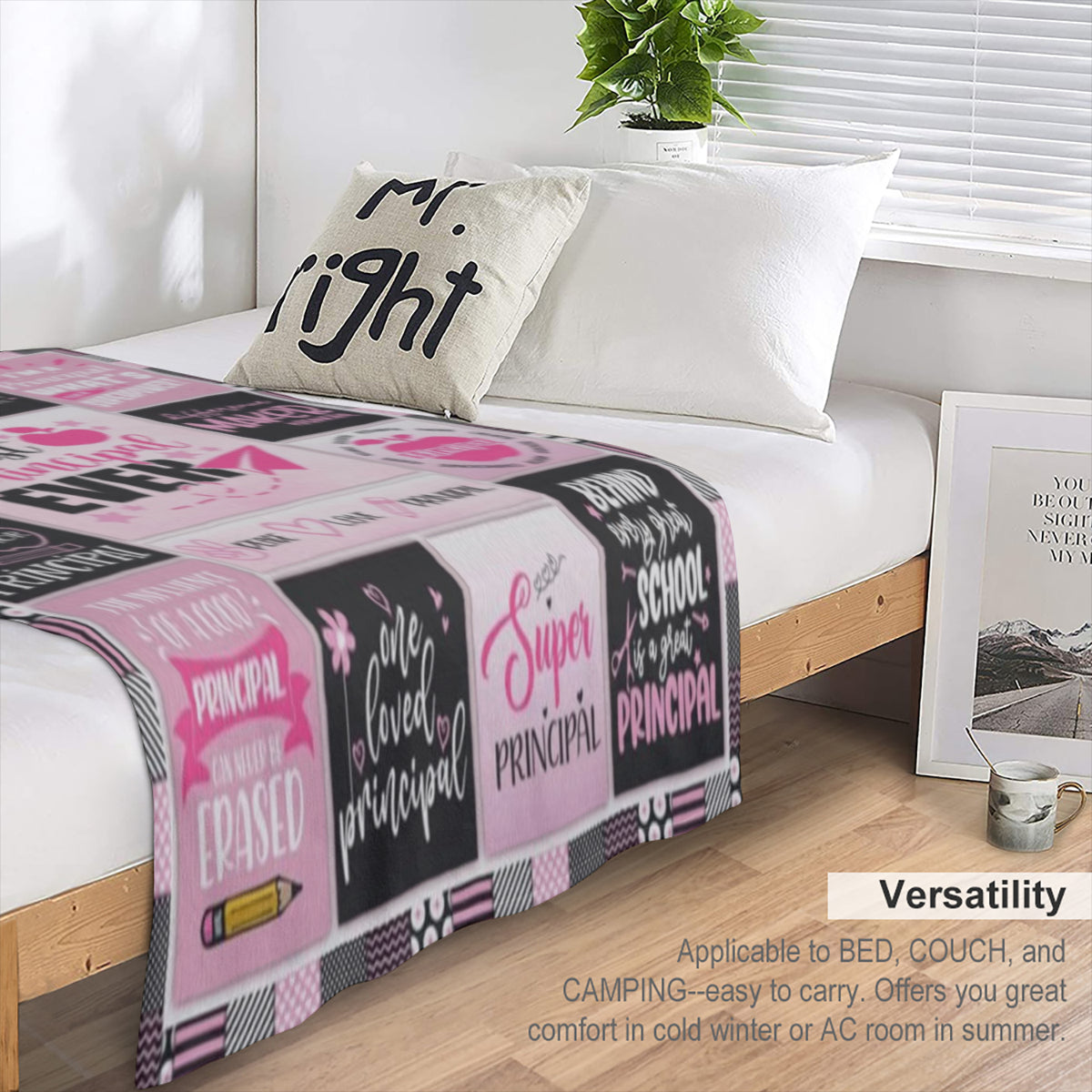 Principal Gifts for Women, Principal Appreciation Gifts for Womem, Gifts for Principal Appreciation, Best Principal Gifts, Birthday Retirement Gift for School Principal Throw Blanket 60X50