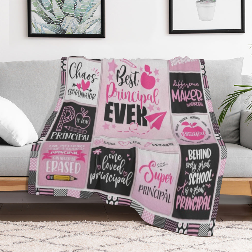 Principal Gifts for Women, Principal Appreciation Gifts for Womem, Gifts for Principal Appreciation, Best Principal Gifts, Birthday Retirement Gift for School Principal Throw Blanket 60X50
