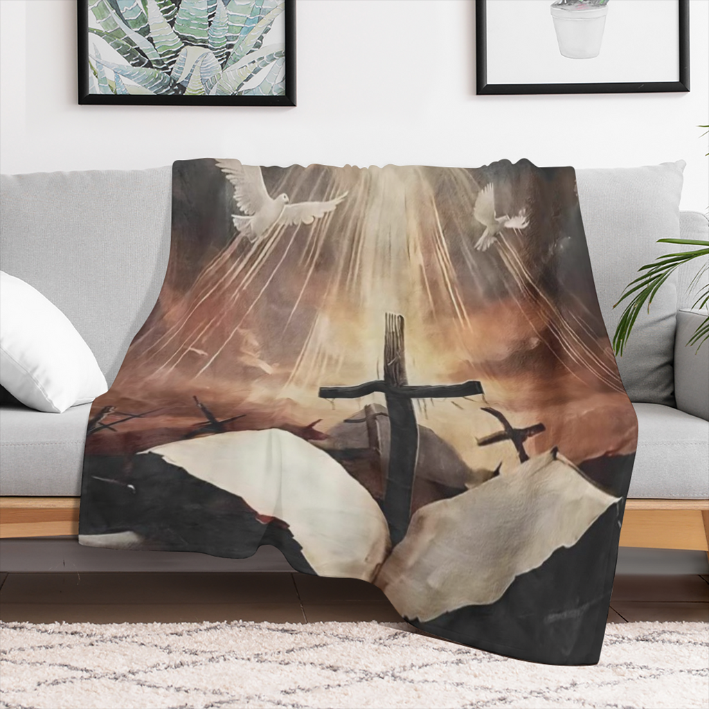 Anime themed Polyester Flannel Fleece Throw Blanket Cozy