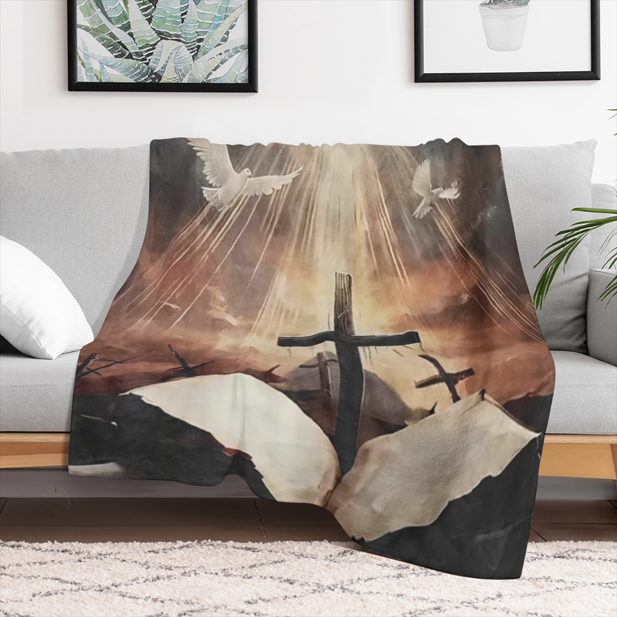 Anime themed Polyester Flannel Fleece Throw Blanket Cozy