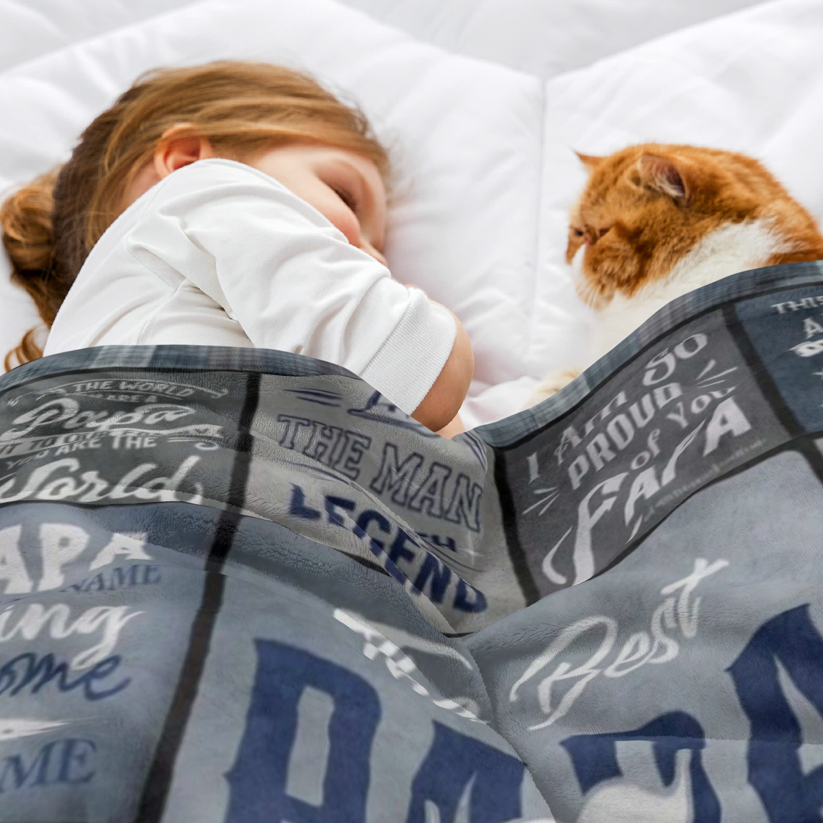 Papa Gifts, Gifts For Papa, Papa Birthday Gifts, Papa Blanket 60"X50", Papa Gifts From Grandkids, Best Papa Gifts, Grandfather Gift, Papa Gifts For Fathers Day/Christmas, Cozy Flannel Blanket - Multip