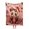 #5 Christmas Bows Noel Throw Blanket - Christmas in July Holiday Gift - Festive Decor