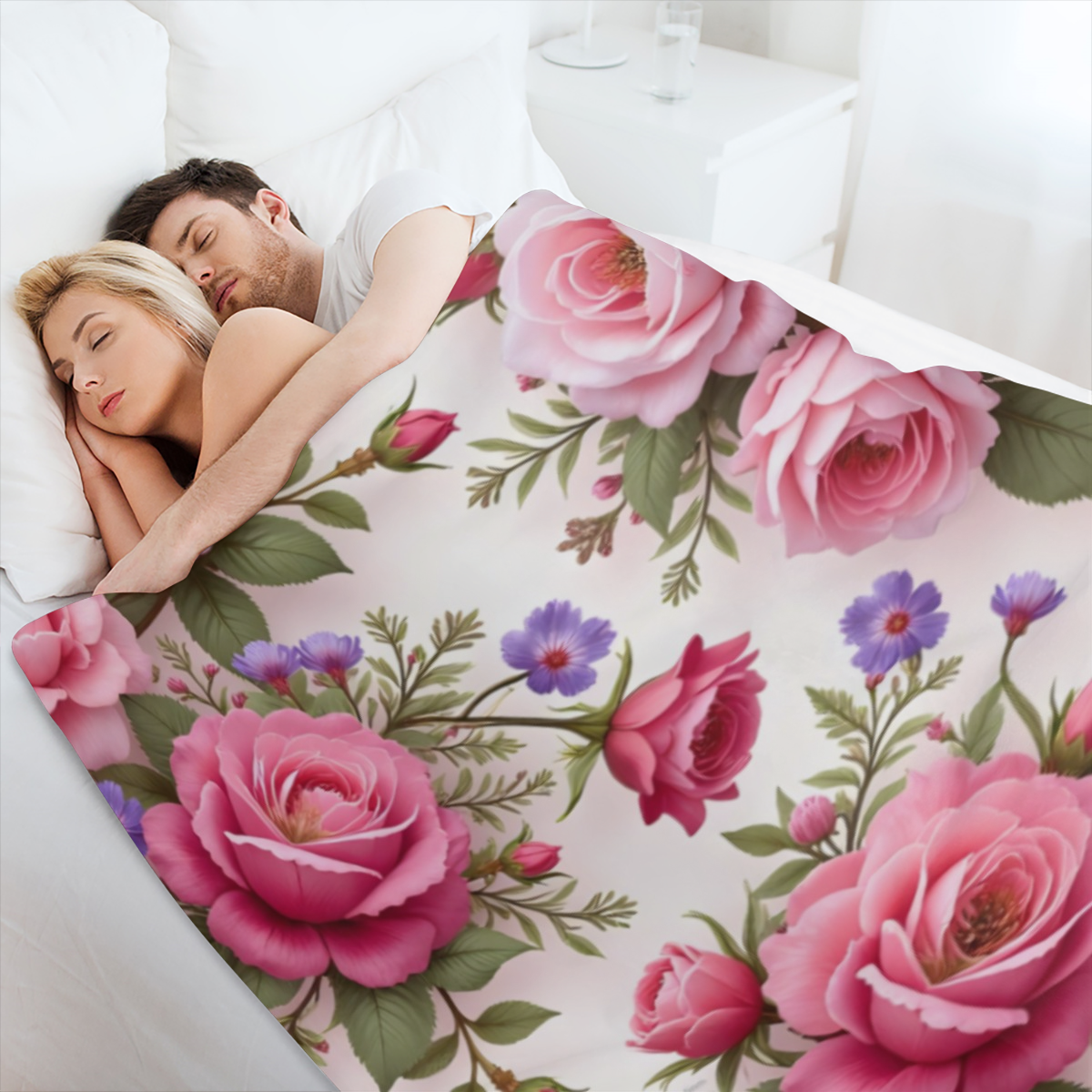 Contemporary Fantasy Dragon Print Flannel Throw Blanket - Digital Printed Polyester, Versatile for All Seasons, Cozy & Soft for Home, Office, Picnic & Travel - Purple, sm, 1pc