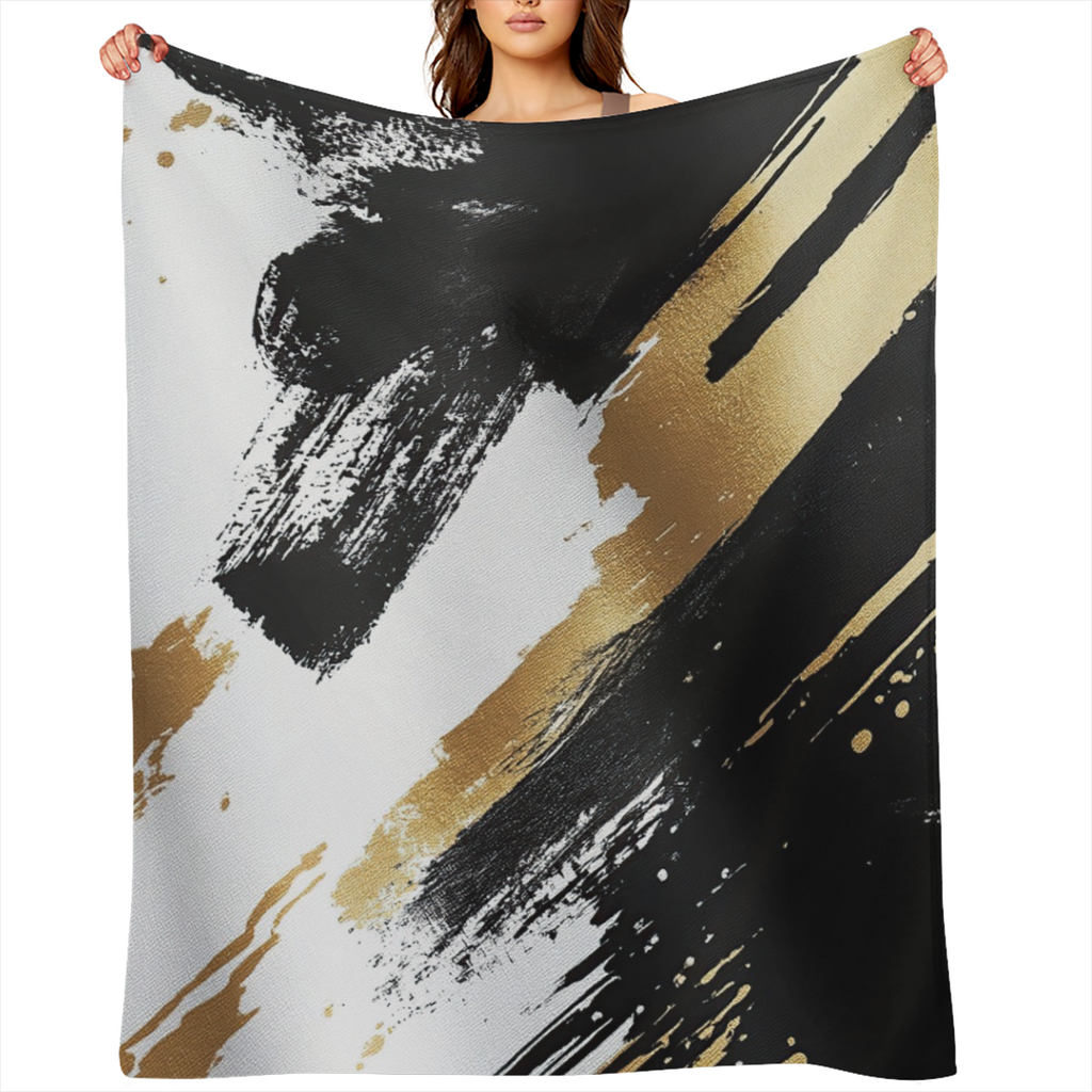 Abstract African Black African Blanket Gifts for Adults Modern Painting Art African Theme Star PrintsThrow Blanket for - Colorful Soft Fuzzy Blankets for Couch, Sofa Bed