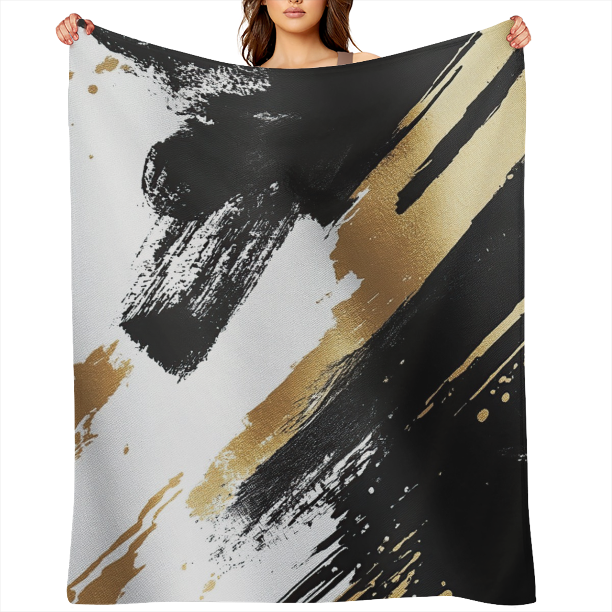Abstract African Black African Blanket Gifts for Adults Modern Painting Art African Theme Star PrintsThrow Blanket for - Colorful Soft Fuzzy Blankets for Couch, Sofa Bed