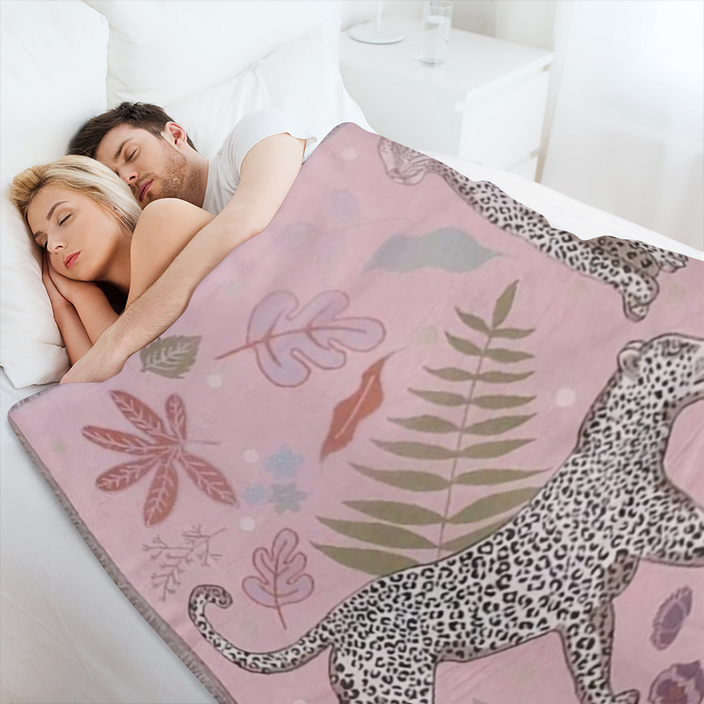 Bohemian Leopard Shawl Blanket - Soft Polyester Blend with Tassel for Sofas, Beds, Yoga and Outdoor Picnics