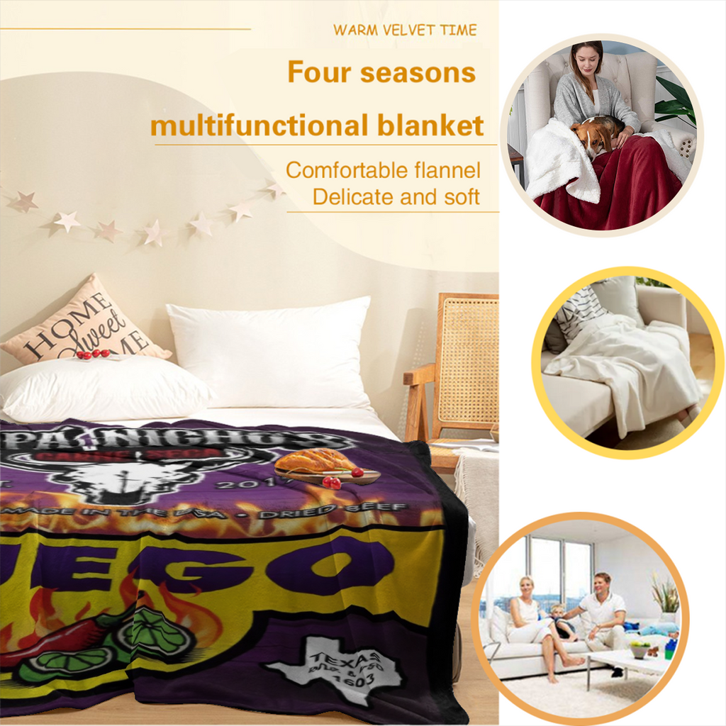 New Papa Nicho's Takis Fuego Blanket, Adult Fluffy Blanket In Tiktok Shop Air-Conditioned Room Accessory Print In USA