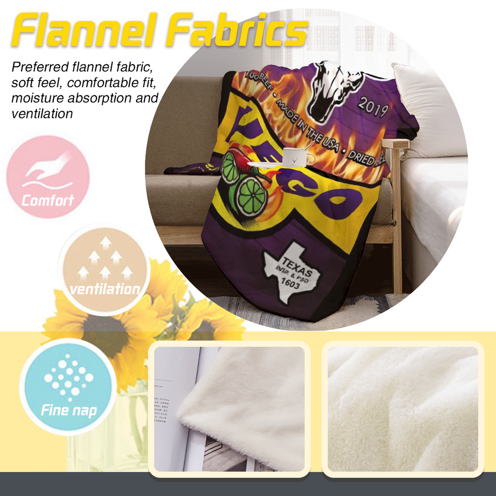 New Papa Nicho's Takis Fuego Blanket, Adult Fluffy Blanket In Tiktok Shop Air-Conditioned Room Accessory Print In USA