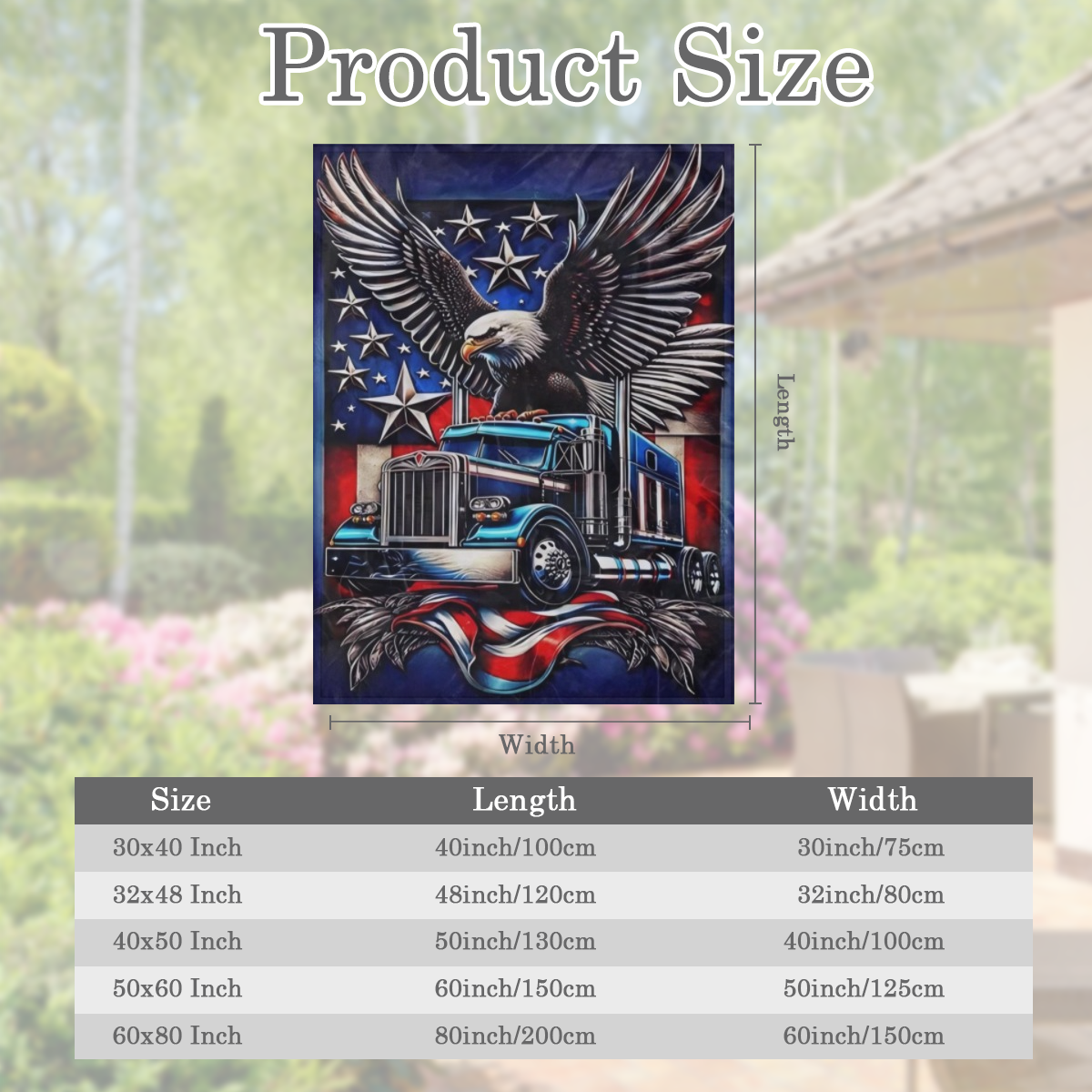 American Truck Pattern Soft polyester office chair blanket - all season comfort