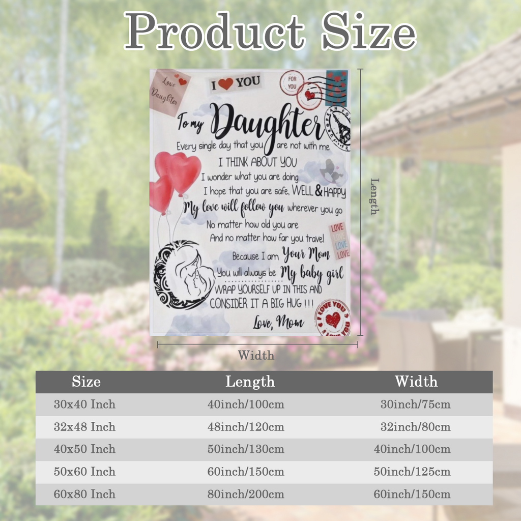 1pc Cozy Envelope Printed Flannel Blanket - Soft, Warm, and Versatile Throw for All Seasons - Perfect Gift for Daughter, Ideal for Couch, Bed, Sofa, Office, Camping, Travel, and Home Decor