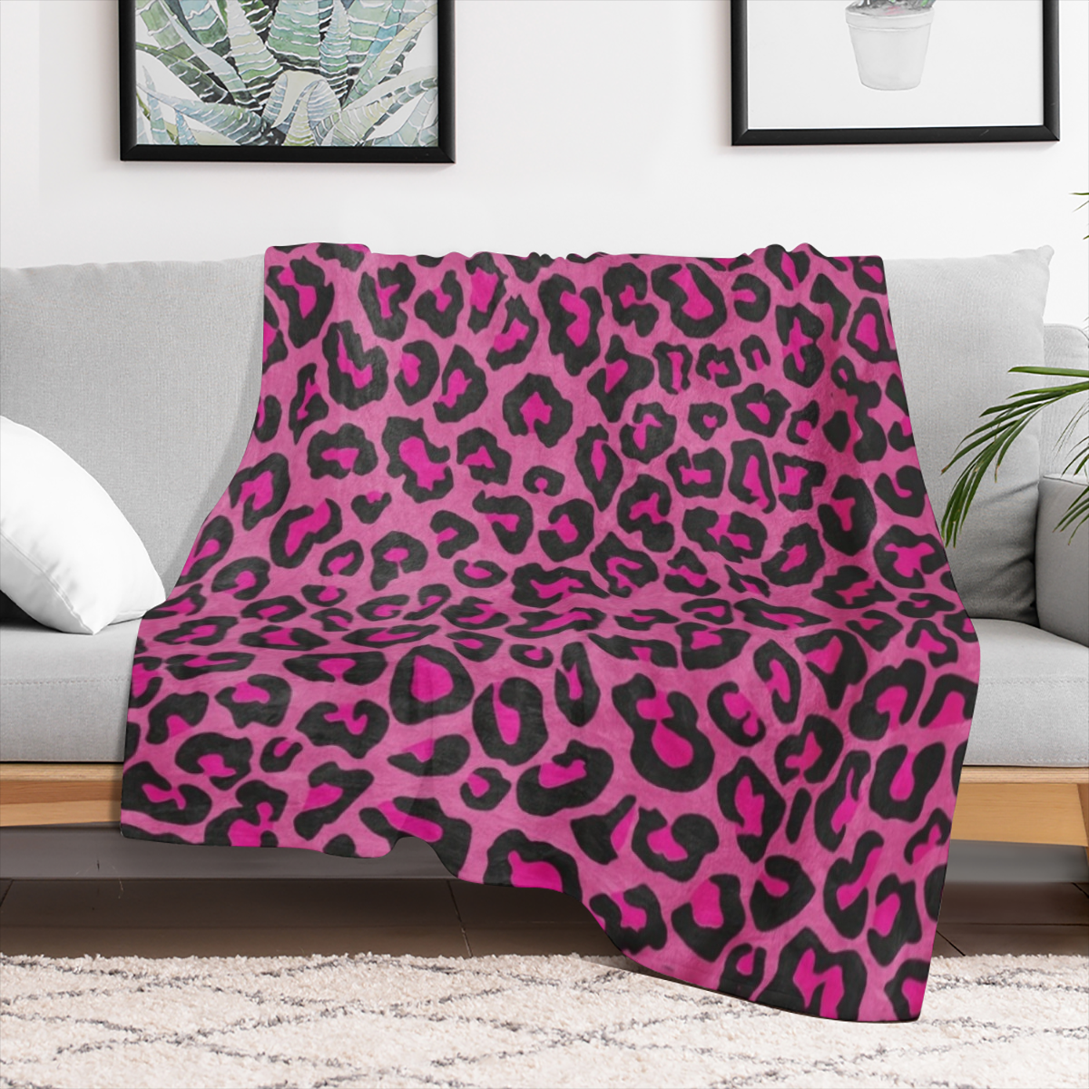 Cozy Fish- Themed Flannel Throw Blanket - Soft, Warm & Lightweight for Couch, Bed, Travel, and Office Use - Versatile All- Season Gift