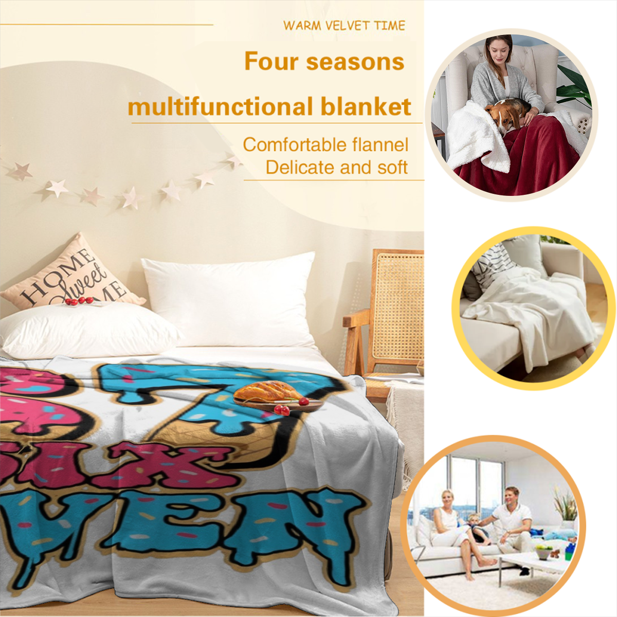 6 7 Blanket, Cute 67 Meme Blankets Bed, Funny Six Seven Chair Throw for Living Room, Christmas Ultra Soft Throws, Soft, Xmas Cozy Warm Flannel Plush Decor Gift for Bedding Couch(27.56x39.37in)