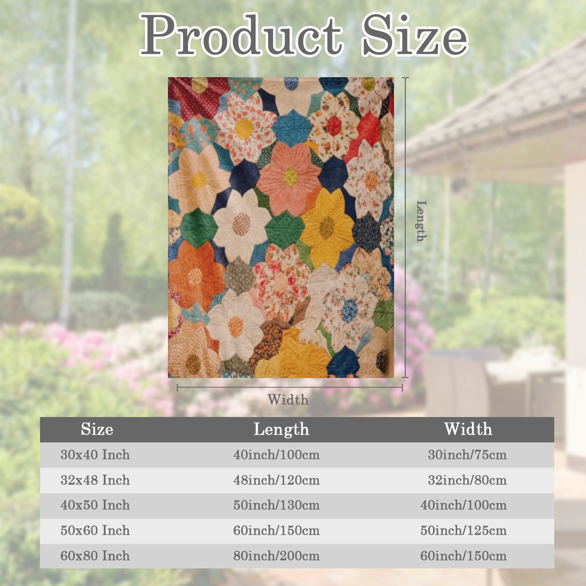 1pc Vintage Floral Patchwork Flannel Throw Blanket - Soft Cozy Knitted Polyester with Anti-Pilling Technology All-Season Lightweight Quilt for Sofa Bed Office Camping Travel - Perfect Gift for Any Occ