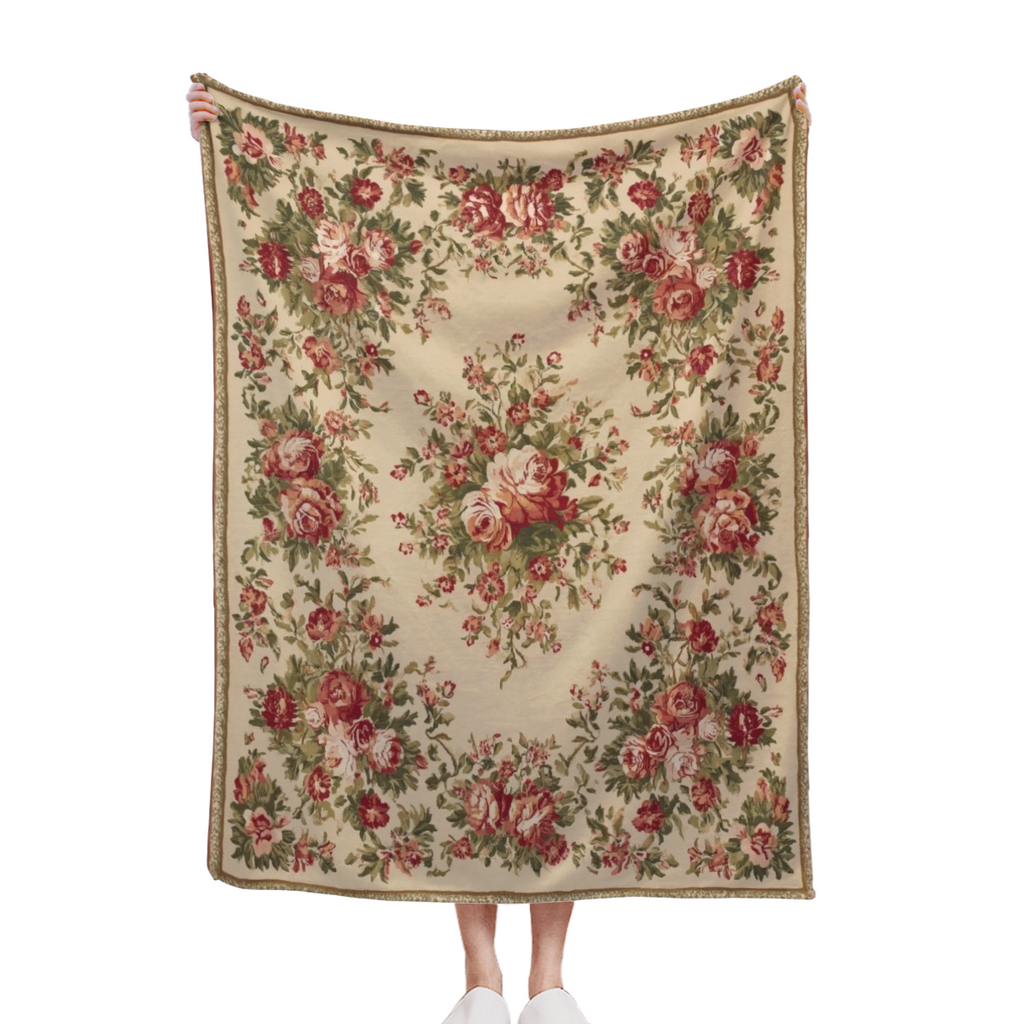 Super Soft Comfortable and Warm Multi-Size Flannel Blanket | Suitable for Sofas, Beds, and Offices | Beautiful Floral Design, Soft, Portable, All-Season Comfort, Machine Washable - Perfect for Home De