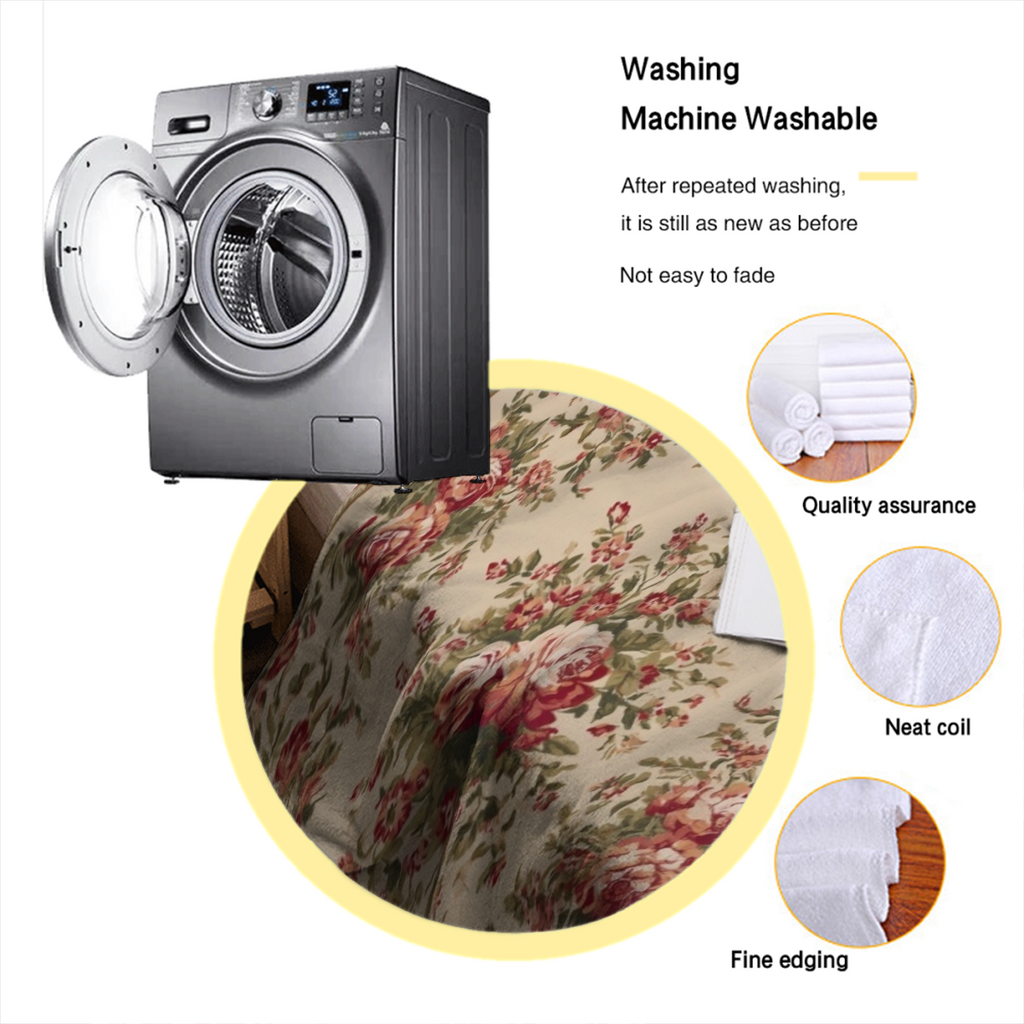 Super Soft Comfortable and Warm Multi-Size Flannel Blanket | Suitable for Sofas, Beds, and Offices | Beautiful Floral Design, Soft, Portable, All-Season Comfort, Machine Washable - Perfect for Home De