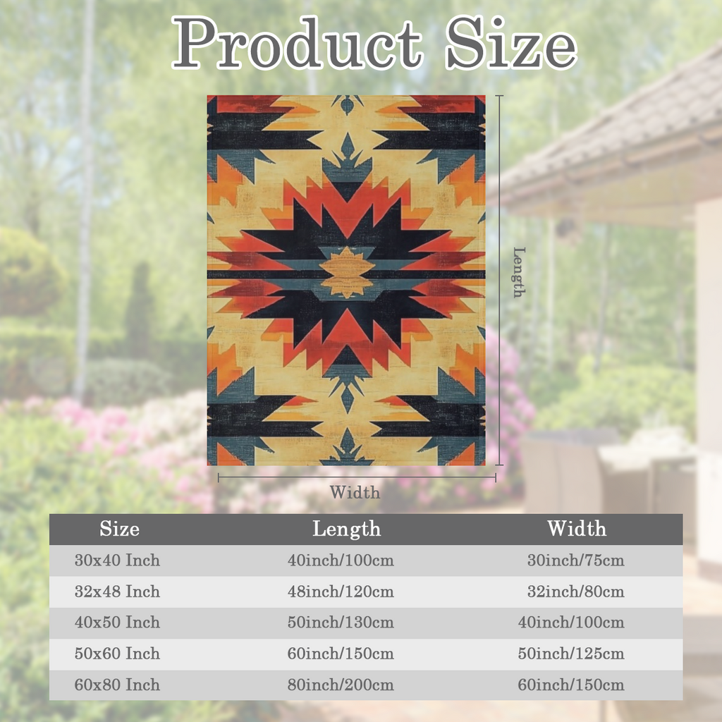 1pc Cozy Flannel Fleece Blanket - Soft Polyester Throw for Outdoor, Home Decor, Holiday Gifts - 280- 300gsm Lightweight Warmth, Holiday Gift Item Vibrant Geometric Design Cozy Fleece Material