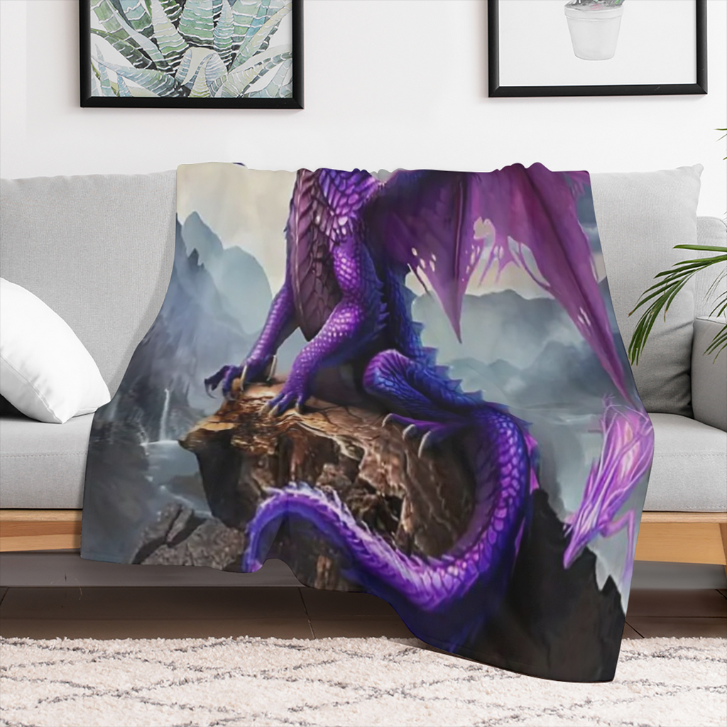 1pc Soft & Comfortable Animal Theme Printed Blanket for Outdoor Travel Camping, Contemporary Style Sofa Bed Office Home Decor, Suitable for Boys, Girls, Adults, All Seasons