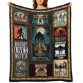 Sasquatch Enthusiast' s Cozy Companion - Soft, Plush Flannel Fleece Throw Blanket with Vibrant Cryptid and Wilderness Print, Vintage- Inspired Multipurpose All- Season Quilt, Durable Polyester Knitted