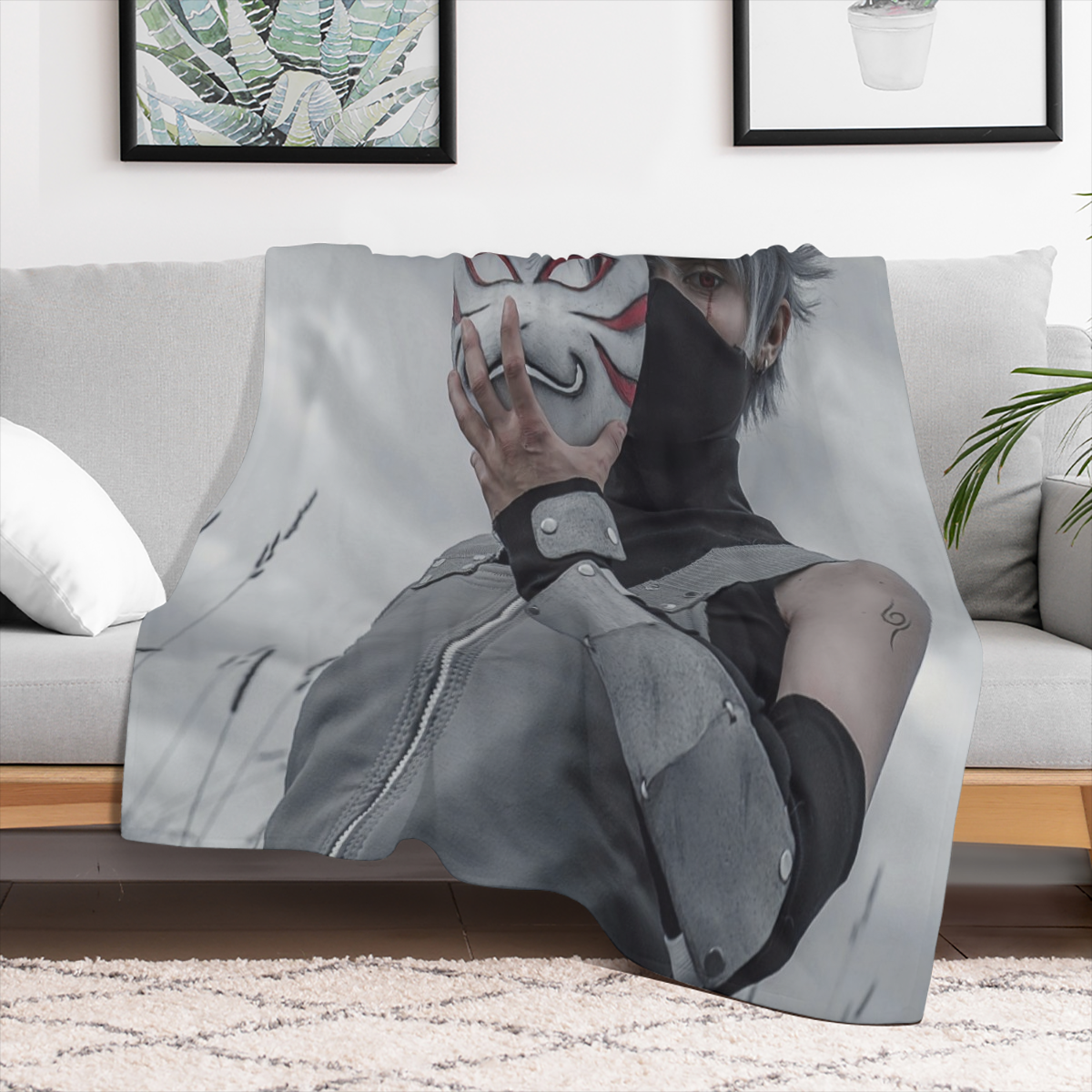 Fleece Throw Blanket For Couch Personalized Print Warm Winter Blanket White - Add Your Image Photo Design Special Gift- Fuzzy Soft Cozy Light Weight Fleece Throws For Sofa Couch Bedroom Camping