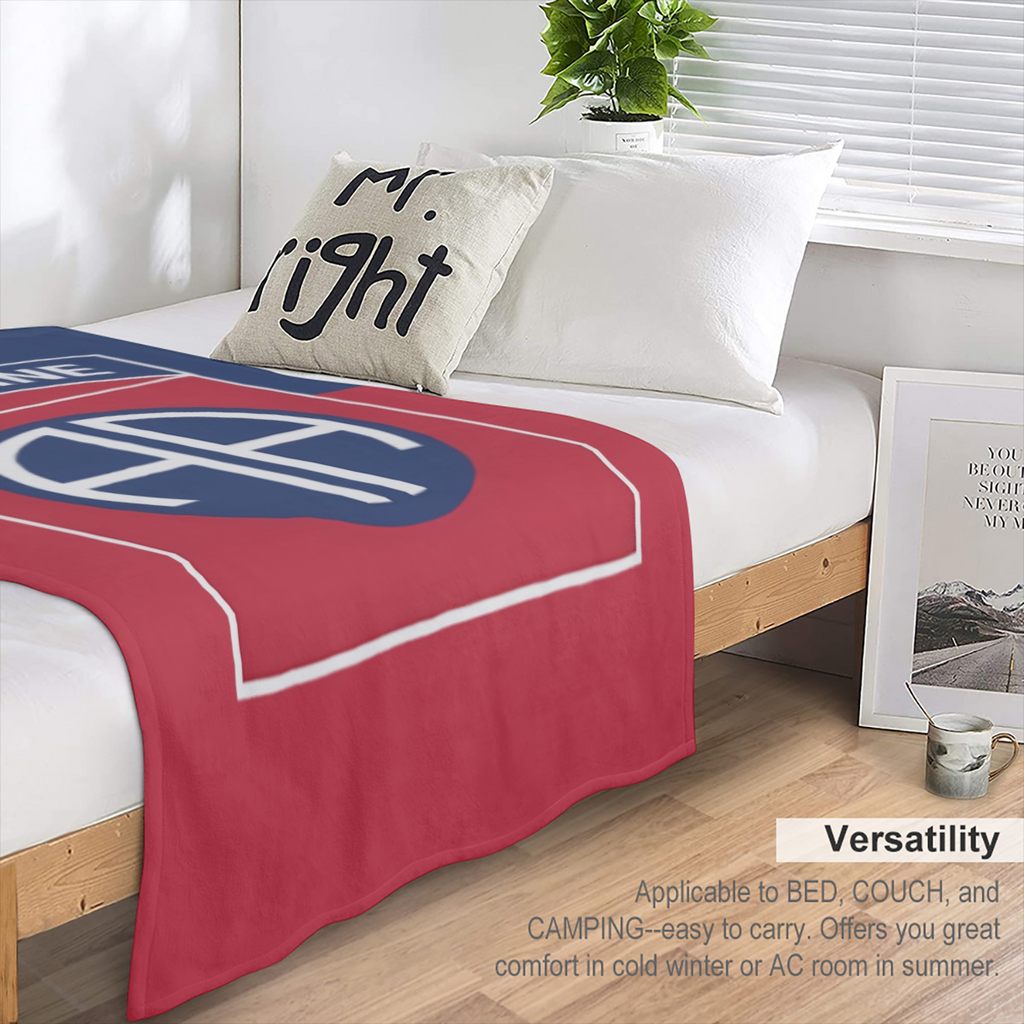 1 US Army 82nd Airborne Division Flag Print Flannel Blanket - Soft, warm plush blanket for couch, bed, camping and travel - Ideal gift for soldiers and military enthusiasts