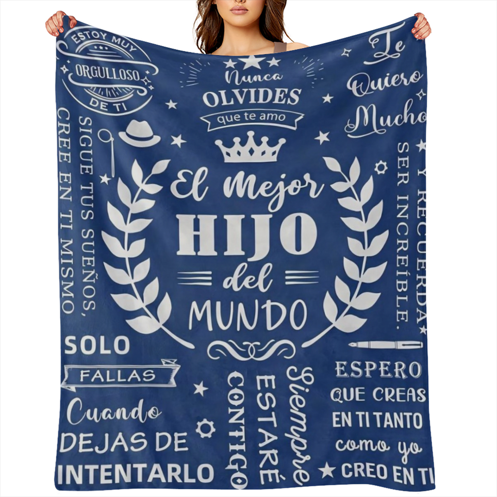 Manta de Forro Polar Inspirada en la Cultura Espa?ola para Pap¨¢ a Hijo - Suave, Ligera y Agradable para la Piel, Perfecta para Todas las Estaciones, Regalo Ideal