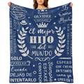 Manta de Forro Polar Inspirada en la Cultura Espa?ola para Pap¨¢ a Hijo - Suave, Ligera y Agradable para la Piel, Perfecta para Todas las Estaciones, Regalo Ideal