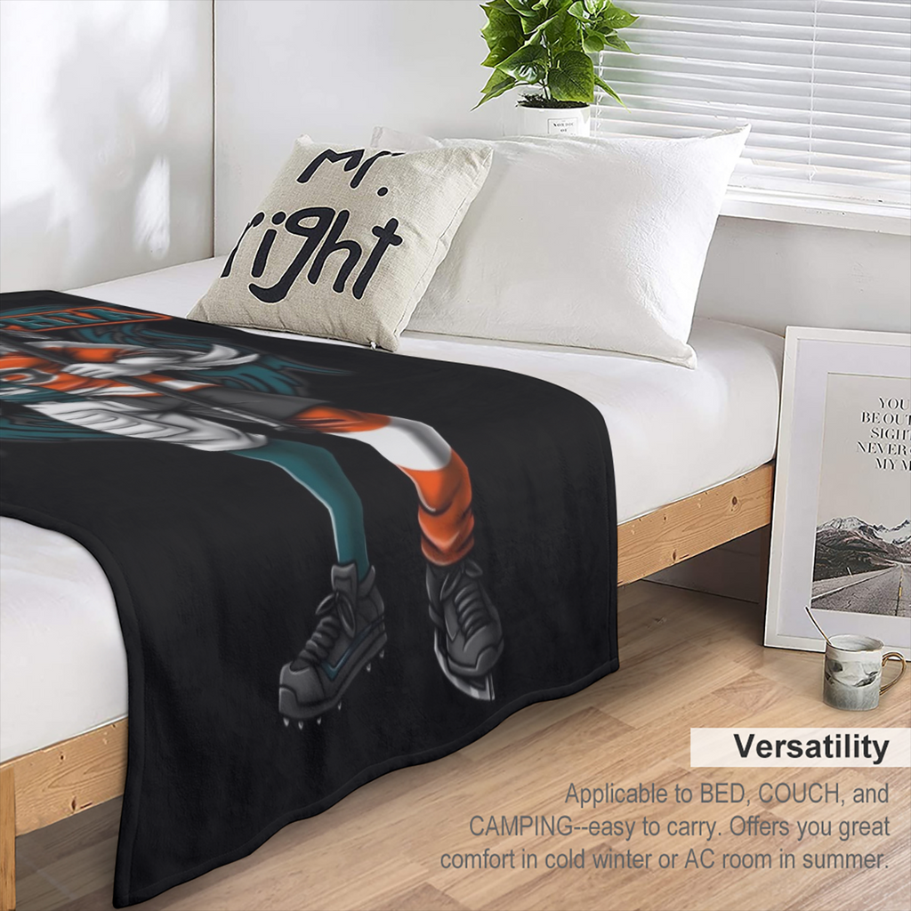32"X48" Ultra-Soft Throw Blanket with Philadelphia Team - Cozy, All-Season Polyester Flannel for Football Fans Hand-Washable - For Everyone - Perfect Gift for Relaxation & Comfort