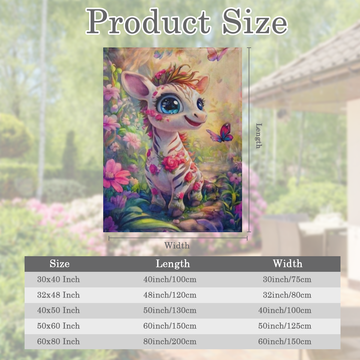 1pc Cute Zebra Flannel Fleece Blanket - 100 Polyester Vivid Animal Print with Flowers and Butterflies Lightweight and Comfortable for Sofa Travel and Home Decor All Season Use Four Season Blanket Vibr