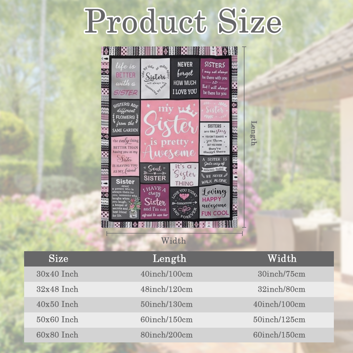 Sister Gifts, Sister Birthday Gifts From Sister, Best Friend Birthday Gift For Women, Bestie Gifts For Women, Big Sister Gift From Little Sister Blanket 60" X 50", Soul Sister Gifts For Girls