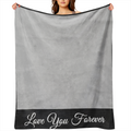 1pc Manta de Forro Polar Personalizable con Foto Personalizada, Manta Tejida Suave para Todas las Estaciones, Impresin Digital de Alta Definicin, Regalo Ideal para Nios, Hombres, Mujeres, Abuelos, Her