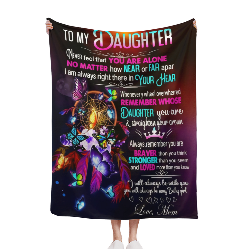 Cozy Flannel Throw Blanket For Daughter - Warm, Soft & Versatile For Couch, Bed, Travel  All-Season Comfort