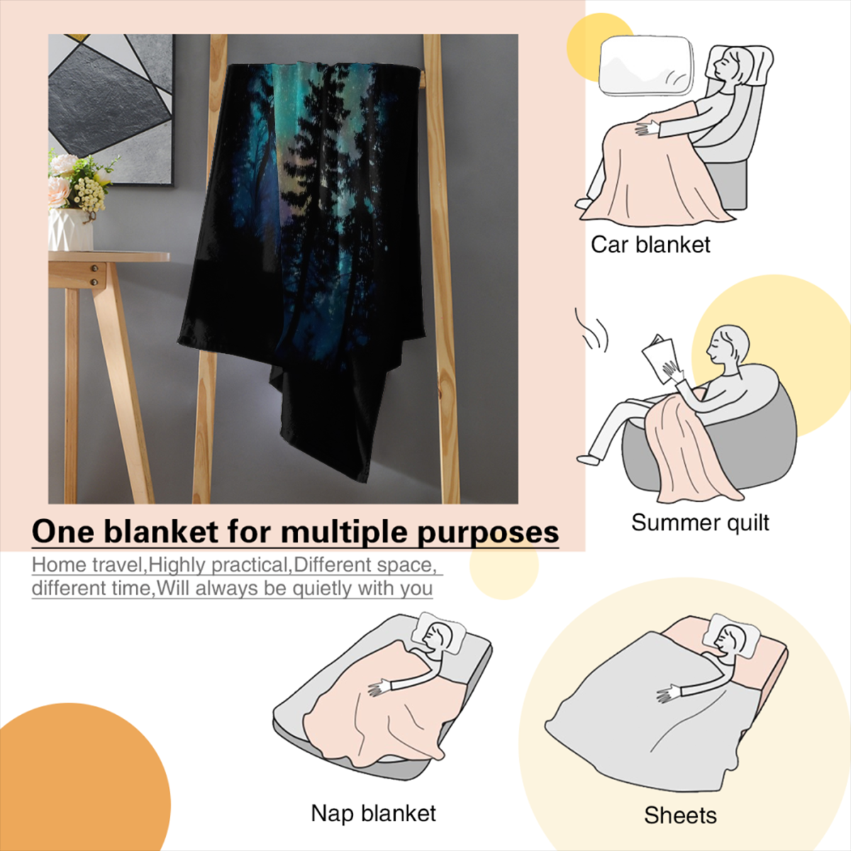 Ultra-Soft Flannel Bigfoot Sasquatch Throw Blanket - Extra Large 60x80 Inch Or 30x40 Inch - Heavy Duty 280gsm All-Season Couch, Bed, Camping Blanket - Machine Washable Cozy Gift For Home, Office, Dorm