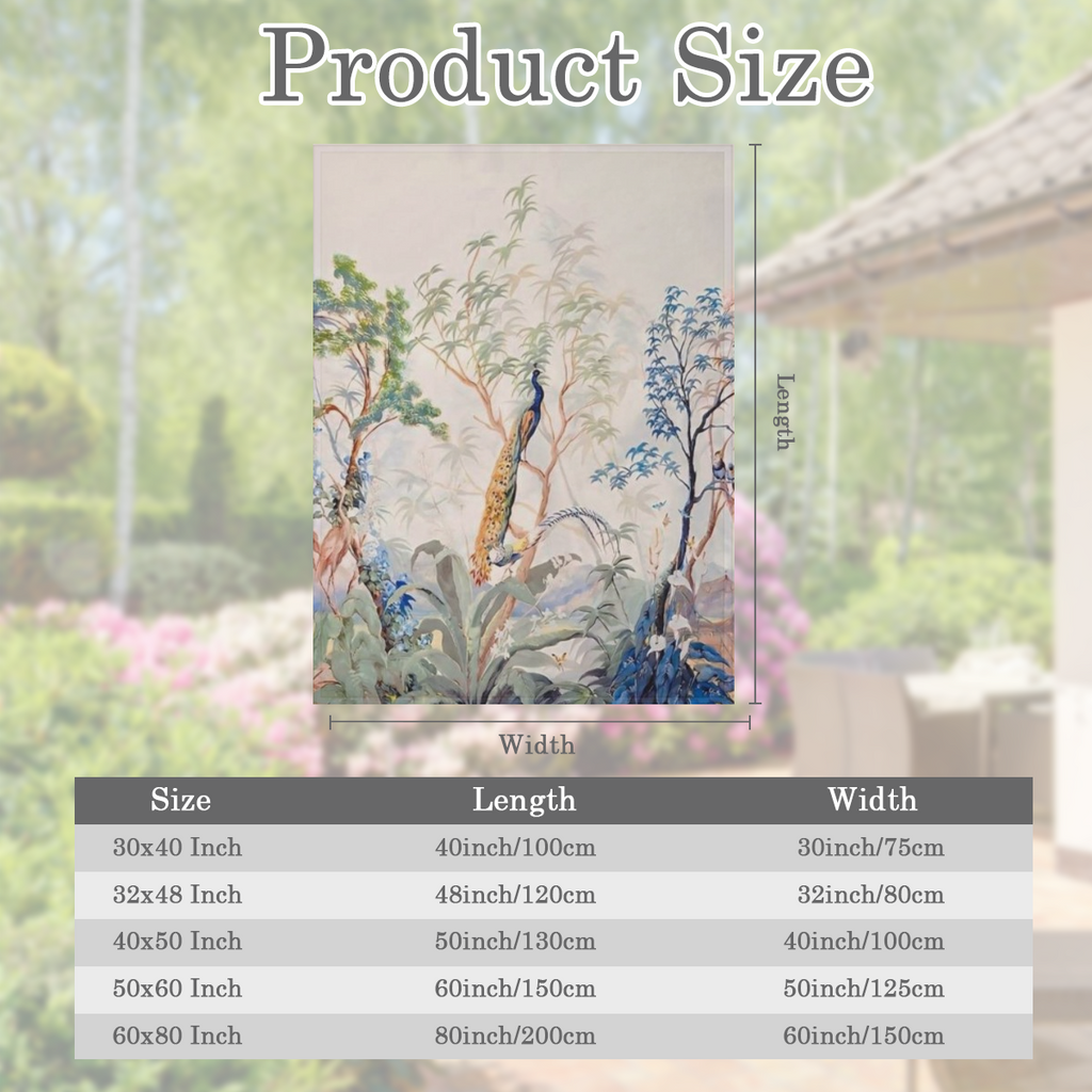 Charming Watercolor Print Flannel Throw Blanket - All-Season Tear-Resistant Machine Washable for Bedroom Camping Travel