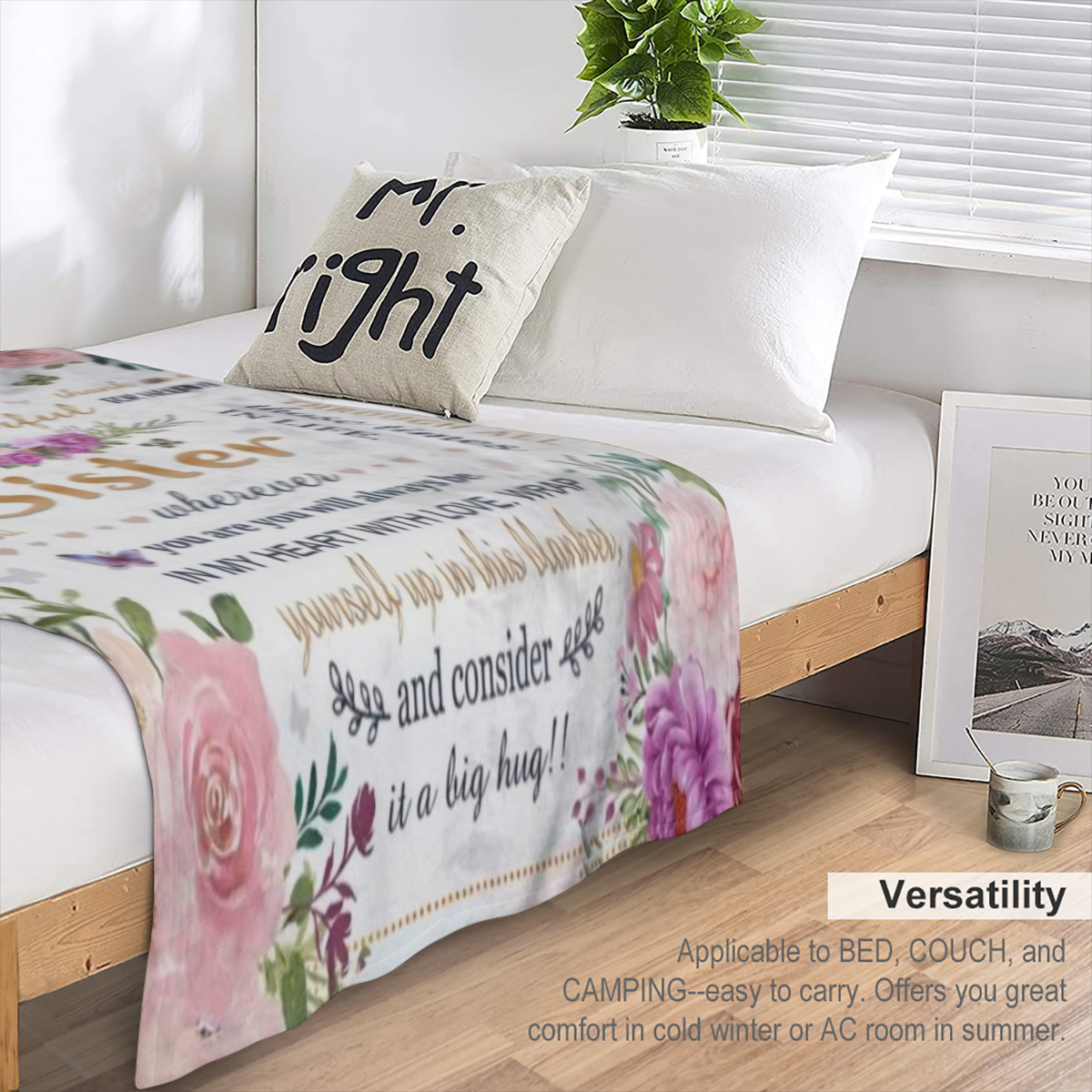 Cozy Bohemian Pattern Soft Warm 100 Polyester Machine Washable Perfect Gift for Friends Family Ideal for Napping Camping Travel and Home Decor 253