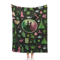 Wicked Blanket Gift Pink Witch Green Witch Bestie Christmas Birhtday Gift for Best Friend Glinda and Elphaba Blanket Wicked for Good Decor Gift Defying Gravity Shiz University