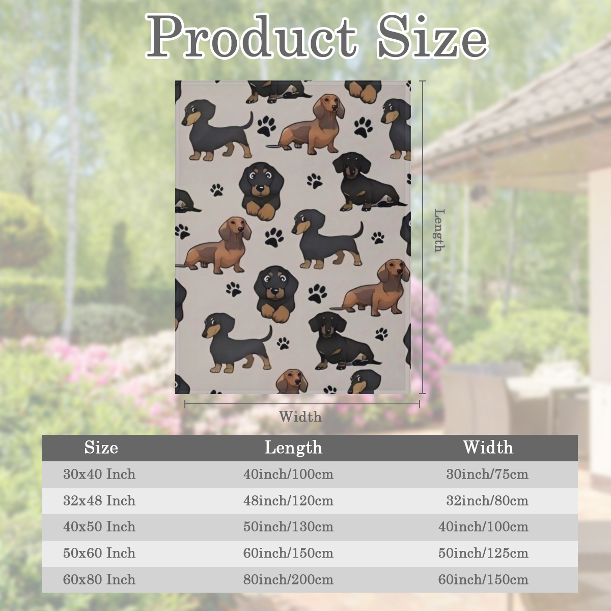 1pc Cute Dachshund with Dog Paws Printed Flannel Throw Blanket, Throw Blanket Sofa Blanket Bed Blanket, Suitable for Home Decoration Camping Travel Giveaway Gift