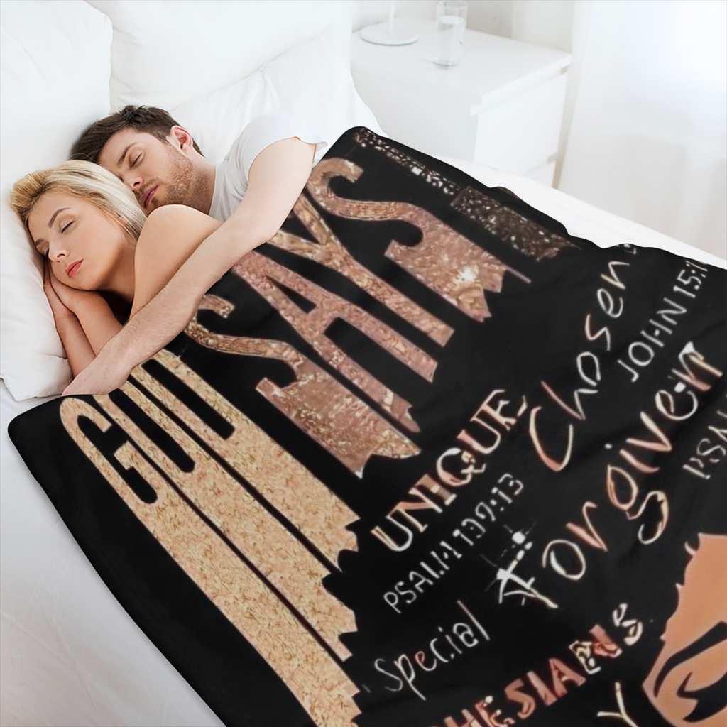 A Cozy Cartoon Prayer Girl Fleece- Themed Printed Blanket, Stylish, Soft, And Warm, Making It a Versatile Gift Suitable for All Seasons. Perfect for Use on Sofas, Beds, in The Office, And While Travel