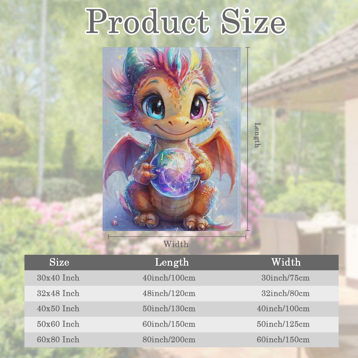 1pc Dragon Print Blanket - Lightweight Flannel Throw for Sofa, Bed, Travel, Livingroom, Office, Couch, Chair, and Bed - Digital Printing Fleece Blanket with Soft and Warm Flannel Fabric, Gifts for Fam