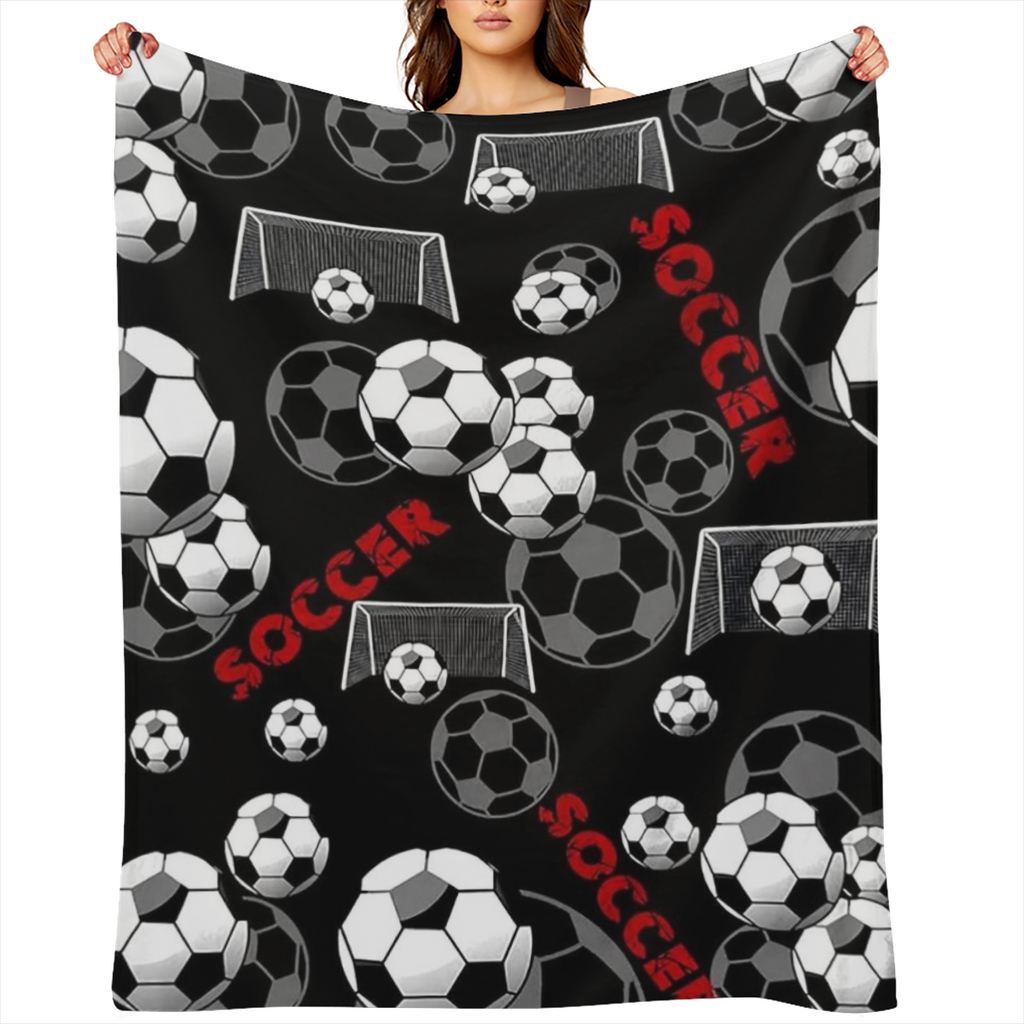 1 football flannel blanket for all seasons, a comfortable warm soft blanket for travel